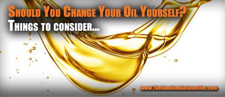Should you change your own oil?  The Random Automotive Oil Change.