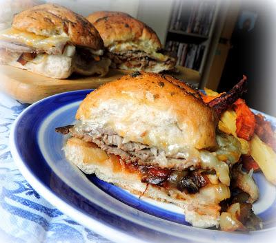 BBQ Beef Sliders with Caramelised Onions.