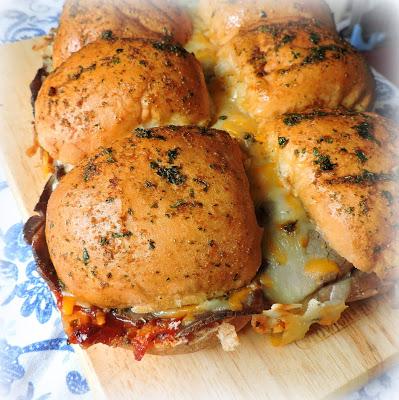 BBQ Beef Sliders with Caramelised Onions.