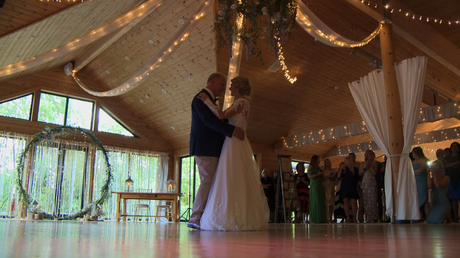 a father and daughter dance at Styal Lodge in Cheshire