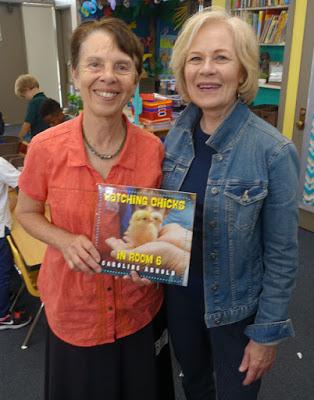 NEW CHICKS: Author Visit with Campbell Hall Kindergarten Students, Los Angeles, CA