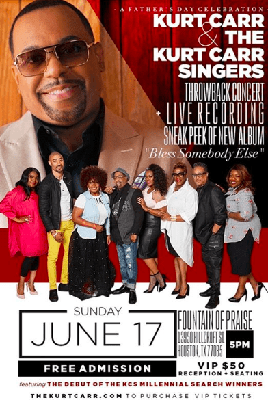 Kurt Carr Live Recording Father’s Day Weekend in Houston, Texas