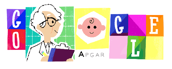 Obstetrics  ~ Apgar score - Google doodle