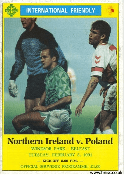 Big Bird, Hot Dogs, Football and A Lying “Friend”: The Story of How I Ended Up Living In Poland Match programme for my first ever live Northern Ireland win - 3-1 v. Poland in February 1991.