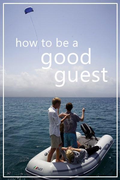 Guests on a boat: how our friends nailed it