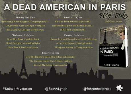 Blog Tour – A Dead American In Paris (Salazar Book 2) by Seth Lynch