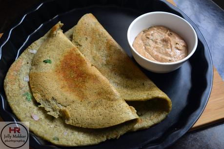 Green Gram Dosa and Peanut Chutney, How to make Moong Dal Dosa Recipe | Healthy Protein Packed Breakfast