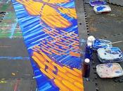 Installation Hector Hernandez Monarca Mural Portland,