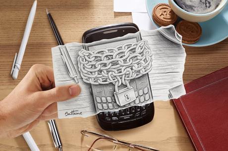 Drawing Vs Photography Art by Ben Heine - Smartphone - Artificial Intelligence