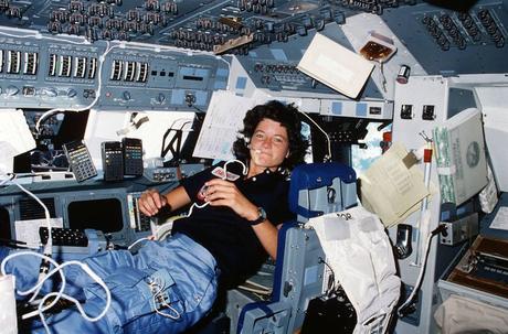 Mission specialist Sally Ride became the first American woman to fly in space.