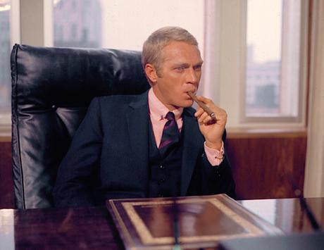Steve McQueen’s Navy Suits as Thomas Crown Steve McQueen’s Navy Suits as Thomas Crown