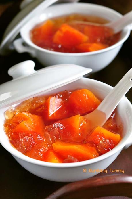 Papaya Peach Gum sweet soup 木瓜桃胶糖水