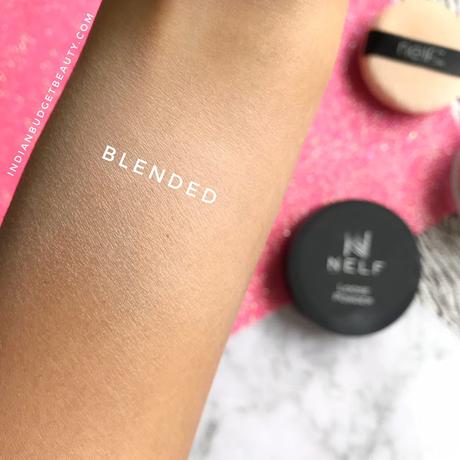 NELF USA Peach Matte Loose Powder Review NELF USA Peach Matte Loose Powder blended