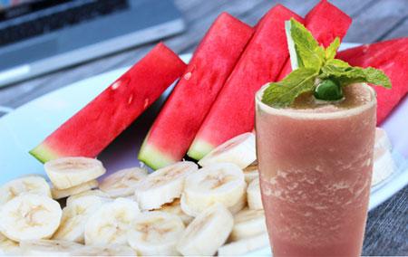 Watermelon and Banana Shake