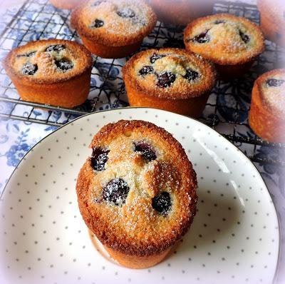 Blueberry, Lime & Coconut Friands