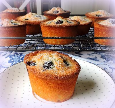 Blueberry, Lime & Coconut Friands