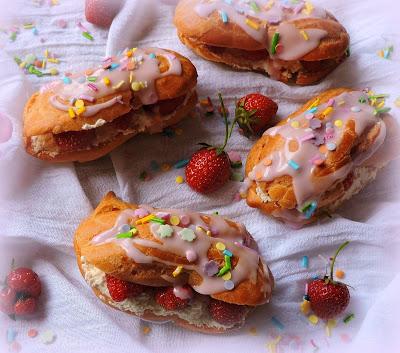 Strawberry Eclairs