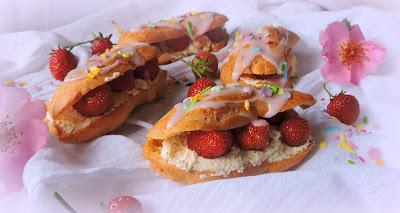 Strawberry Eclairs