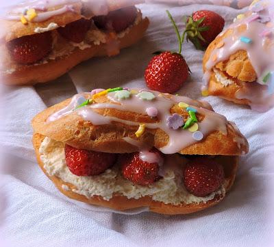 Strawberry Eclairs