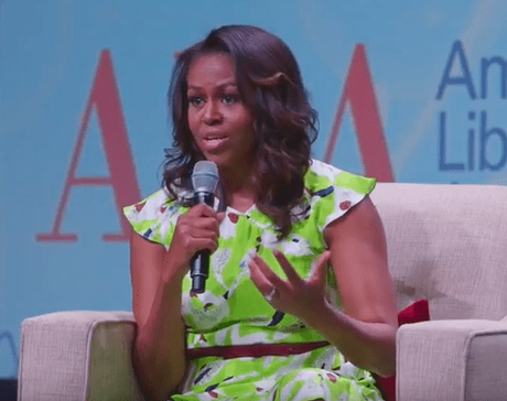Michelle Obama:being the first black family in the White House