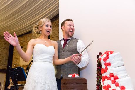 Funny Cake Cutting Photograph