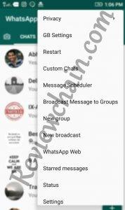 GBwhatsapp all settings and features
