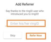 ringid app referral code