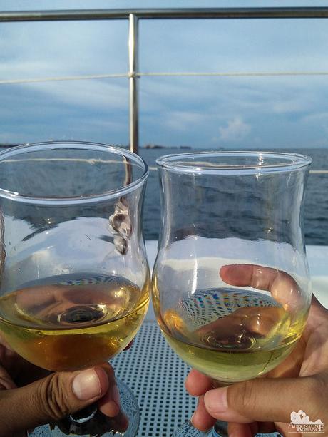 A toast to a romantic cruise