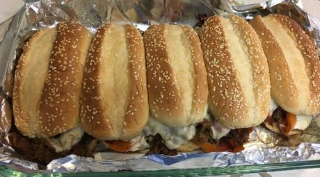 Philly Cheese Steak Baked Sandwiches