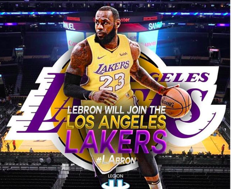 LeBron James will be playing b-ball with the Lakers