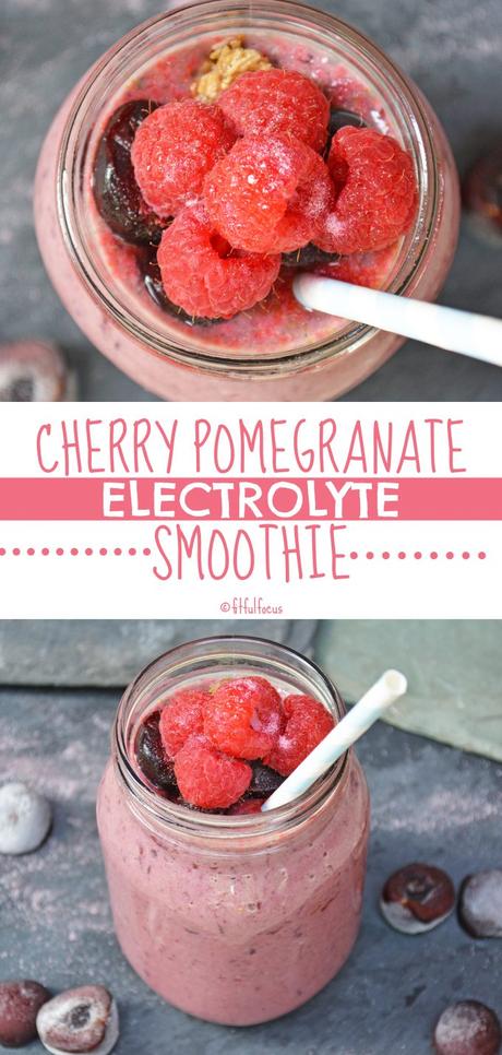 Cherry Pomegranate Electrolyte Smoothie (vegan)