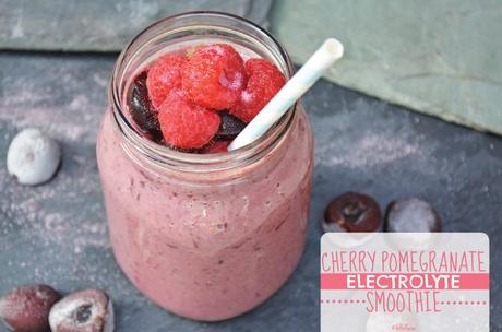 Cherry Pomegranate Electrolyte Smoothie (vegan)