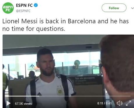 World Cup 2018: Check Out What Lionel Messi Did At Barcelona Airport After Returning From Russia (Video)
