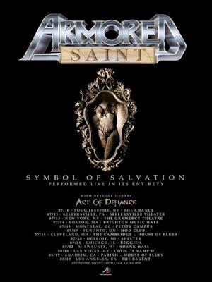 ARMORED SAINT: North American Headlining Tour Nears; Band To Perform Classic Symbol Of Salvation Full-Length In Its Entirety