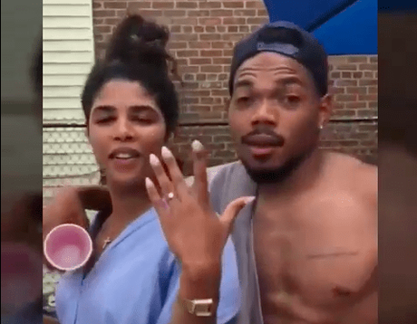 Chance The Rapper Chicago style engagement to Kristen Corley
