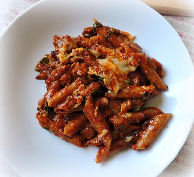 Spicy Tomato and Sausage Pasta