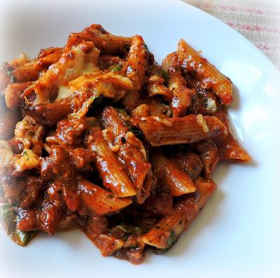 Spicy Tomato and Sausage Pasta