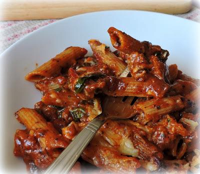 Spicy Tomato and Sausage Pasta