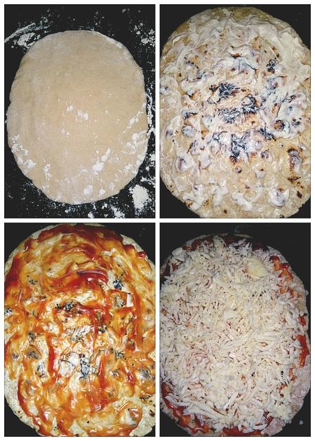 Naan Pizza Recipe (Garlic Naan Grilled Chicken Pizza)