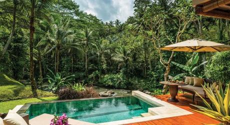 Enchanting Travels Indoensia Tours Bali Hotels Four Seasons Sayan pool villa at daytime