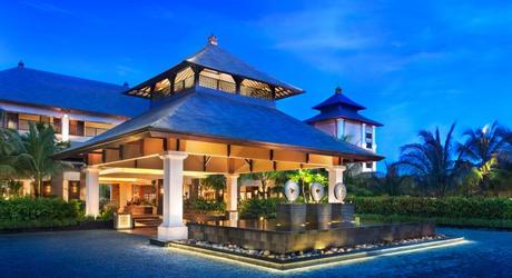 Enchanting Travels Indonesia Tours Bali Hotels St. Regis Nusa Dua Porte-Cochere-at-Dusk