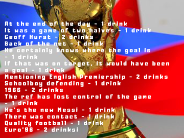 Fun: World Cup Drinking Game