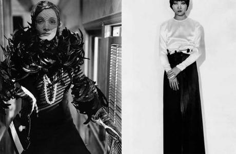Marlene Dietrich and Anna May Wong in costumes by Travis Banton Marlene Dietrich and Anna May Wong in costumes by Travis Banton