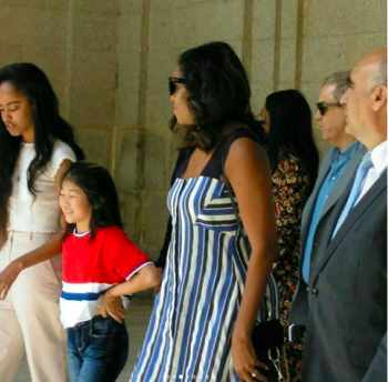 Barack Obama hanging out with King Felipe VI of Spain