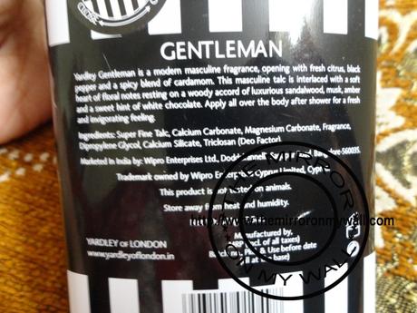 Yardley London Gentleman Talc For Men Review