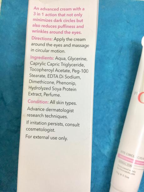 O3+ Eye Circle Cream review