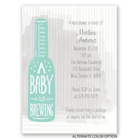 Bottle Baby Shower Invitations