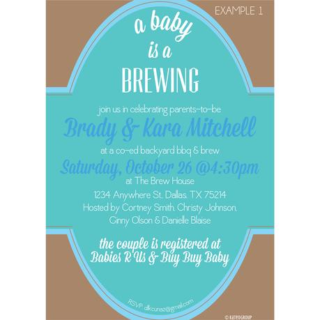 Bottle Baby Shower Invitations