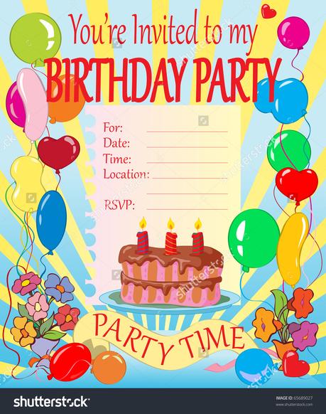 Child Birthday Party Invitations