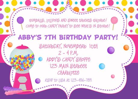 Child Birthday Party Invitations